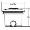 Донный слив ABLETECH EM2832C D220 1 - 1/2 (бетон)